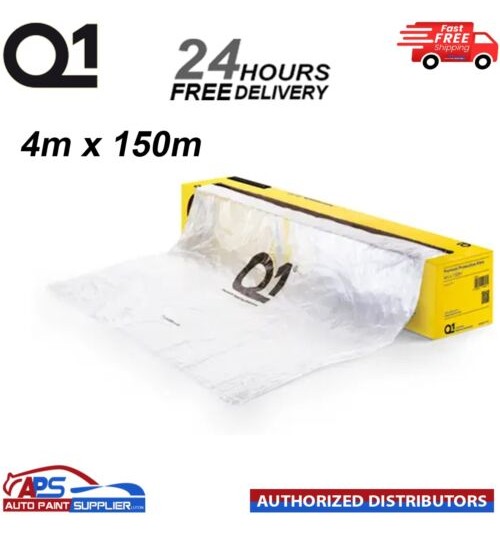 Q1 MASKING FILM SHEETING ROLL 4M X 150M PREMIUM AUTOMOTIVE PAINT PROTECTON